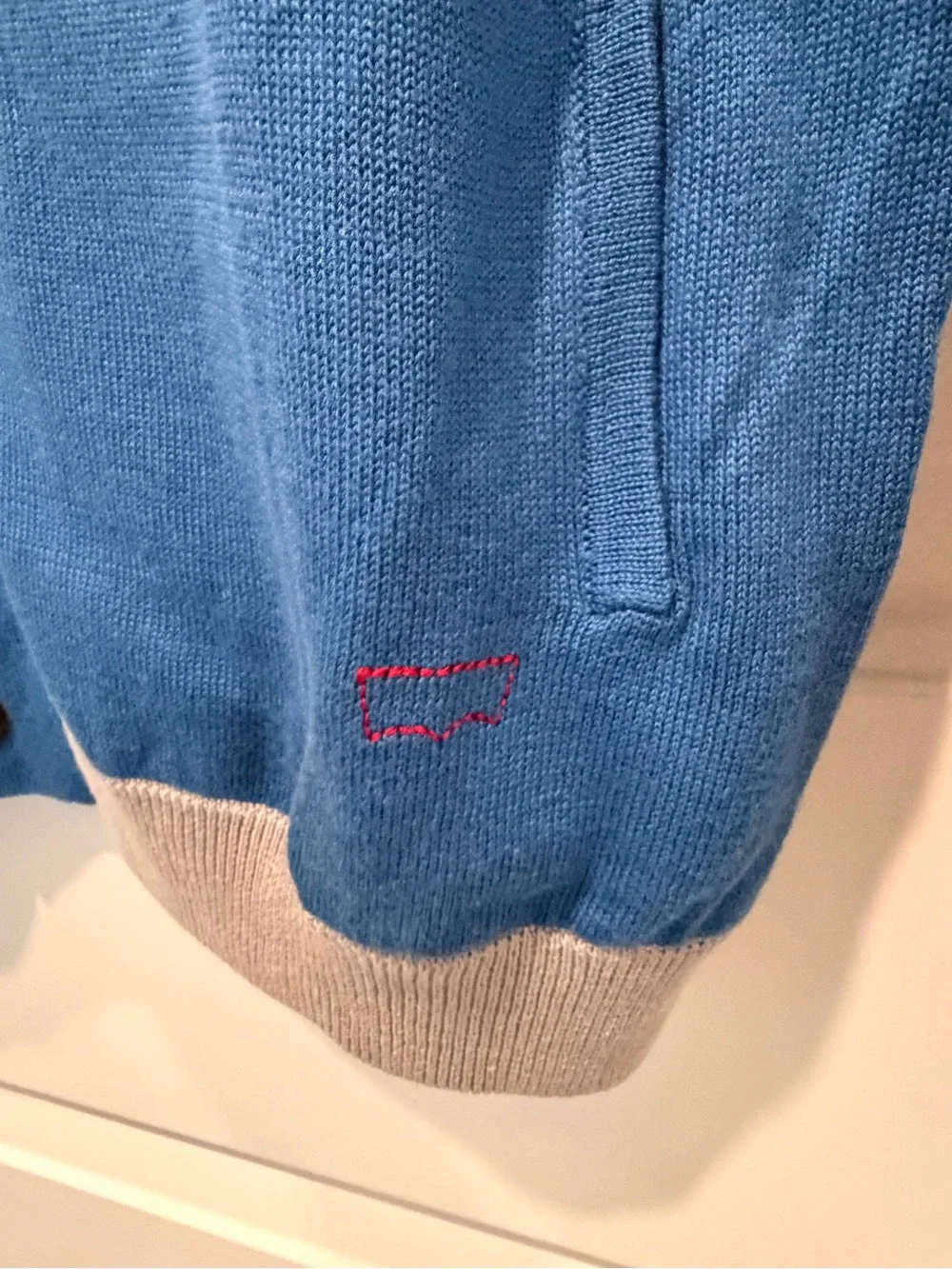 Levi's Modern Collection Colorblock Knit Button-Down Cardigan Size M